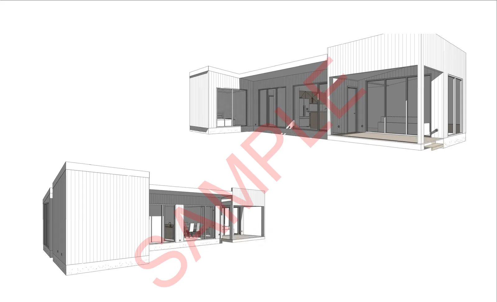 The Blanche granny flat — l-shaped two-bed with a separate sleeping wing