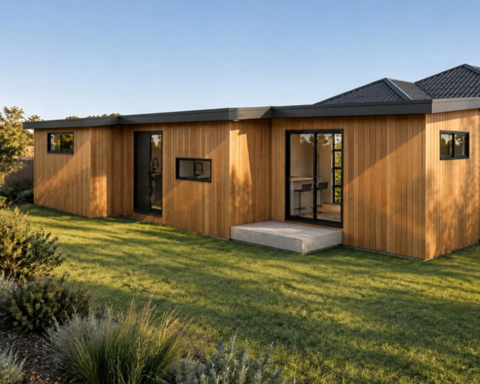 The Nancy granny flat — Timber facade treatment