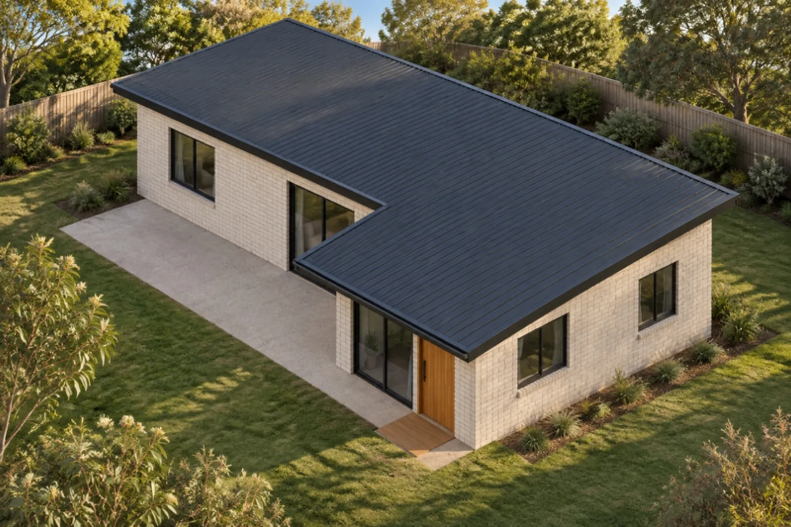 The Norma granny flat — Brick facade treatment