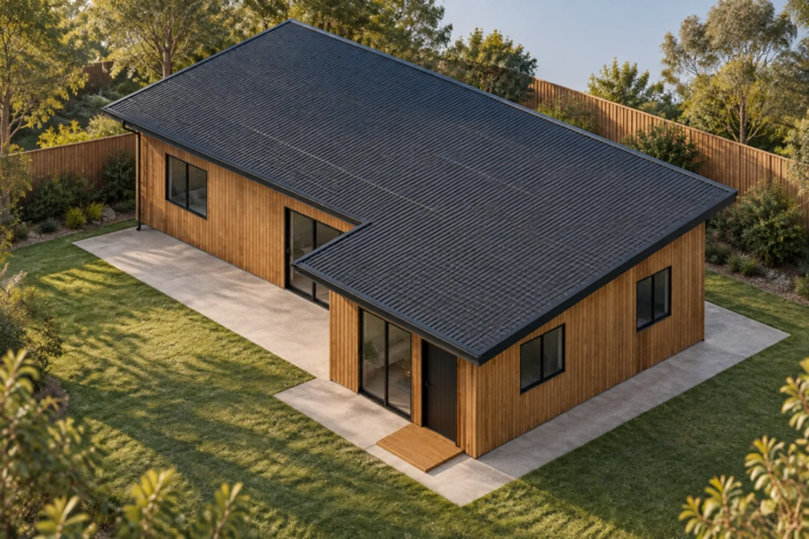 The Norma granny flat — Timber facade treatment