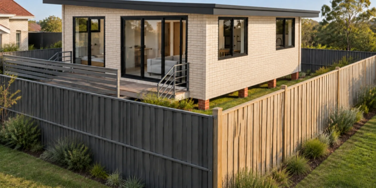 The Peggy granny flat — Brick facade treatment