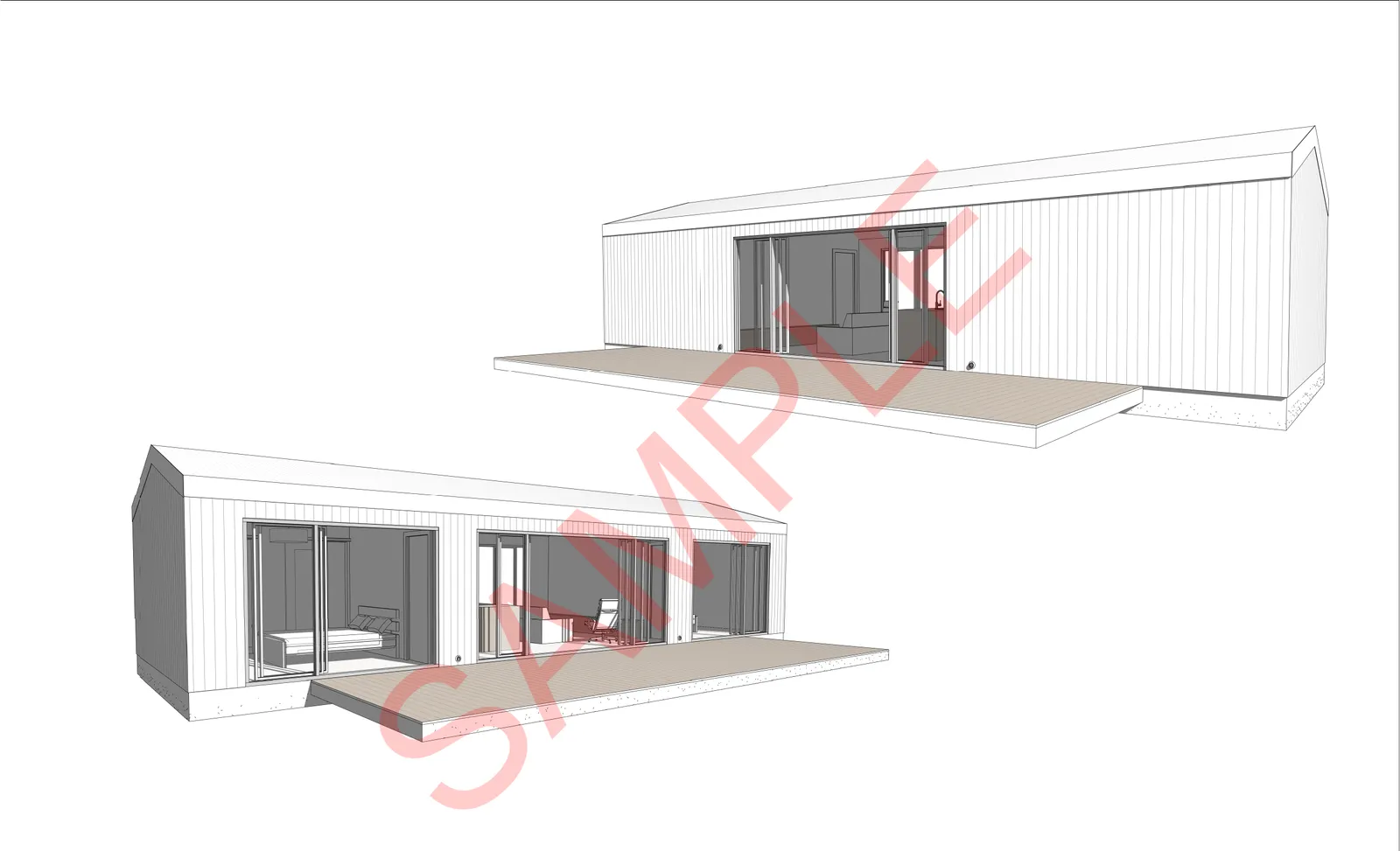 The Ginny granny flat — two bedroom suites, one either end