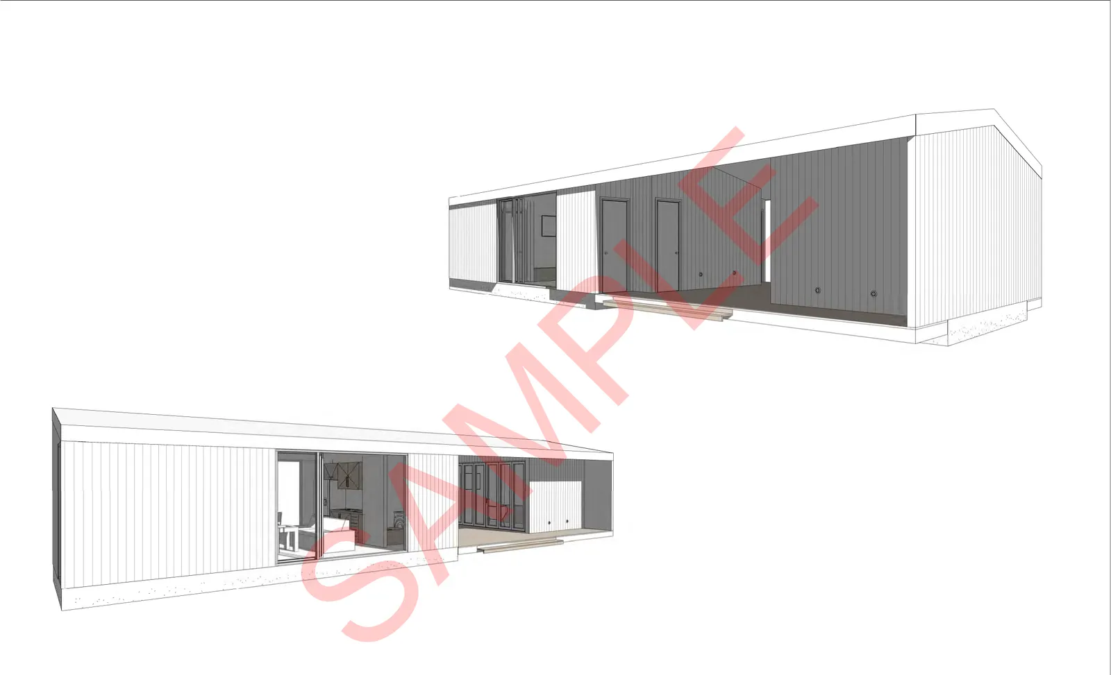 The Lotta granny flat — two bedrooms plus a stand-alone office